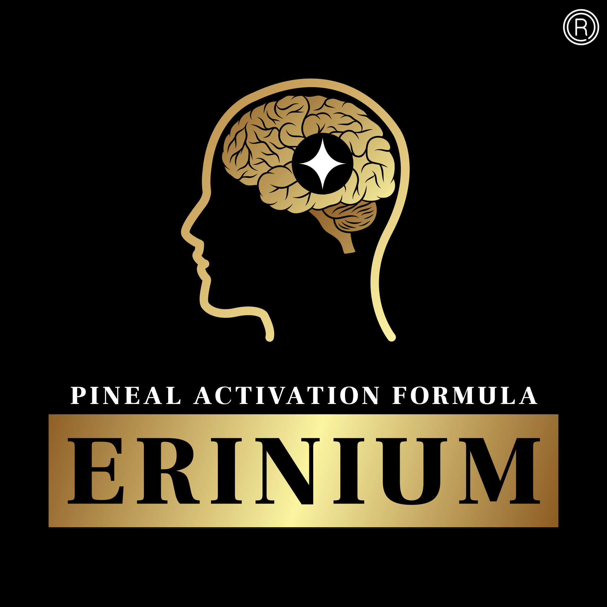 ERINIUM® registered trademark logo with PINEAL ACTIVATION FORMULA tagline